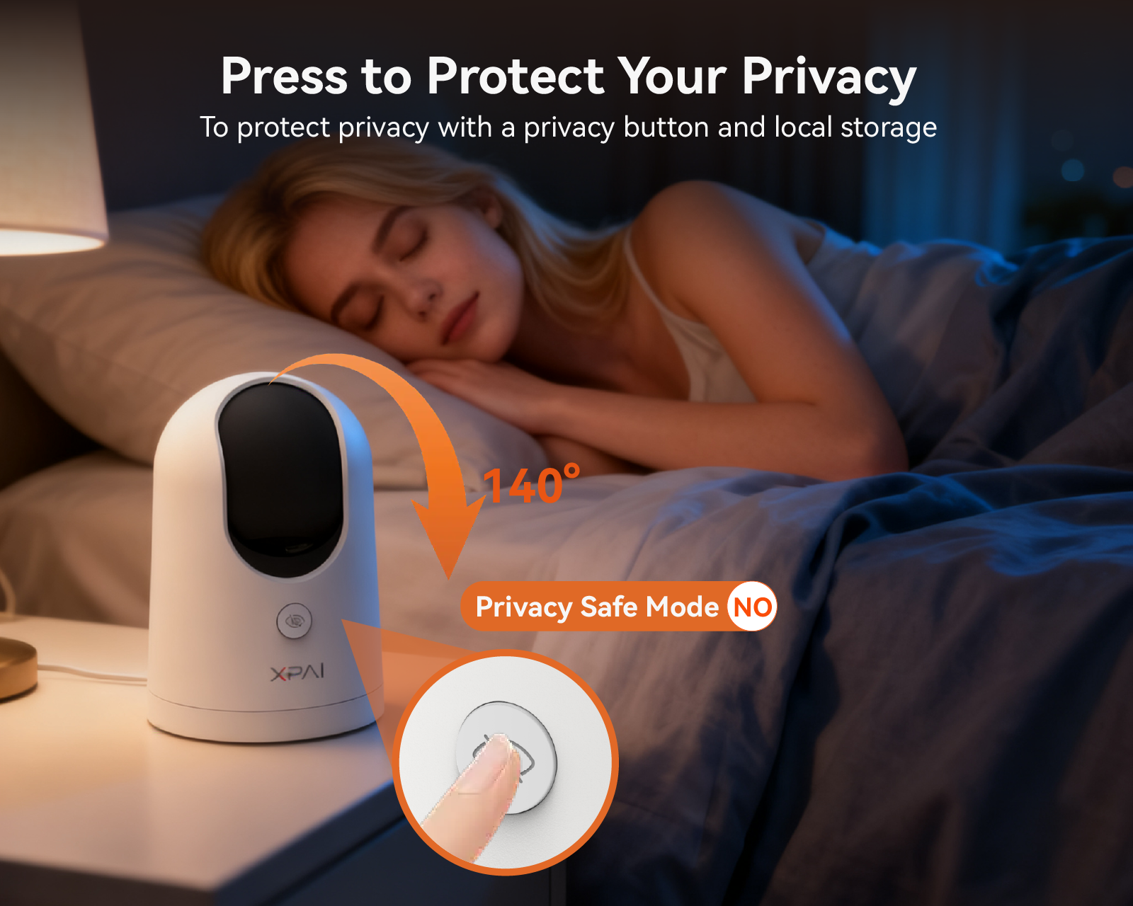 Industry's First with Built-in Storage No Monthly Fees,Indoor Camera Wireless,Baby/Pet/Dog Camera with Phone APP,360° Pan-Tilt Wireless Indoor Cam,Cry Detection,2-Way Audio