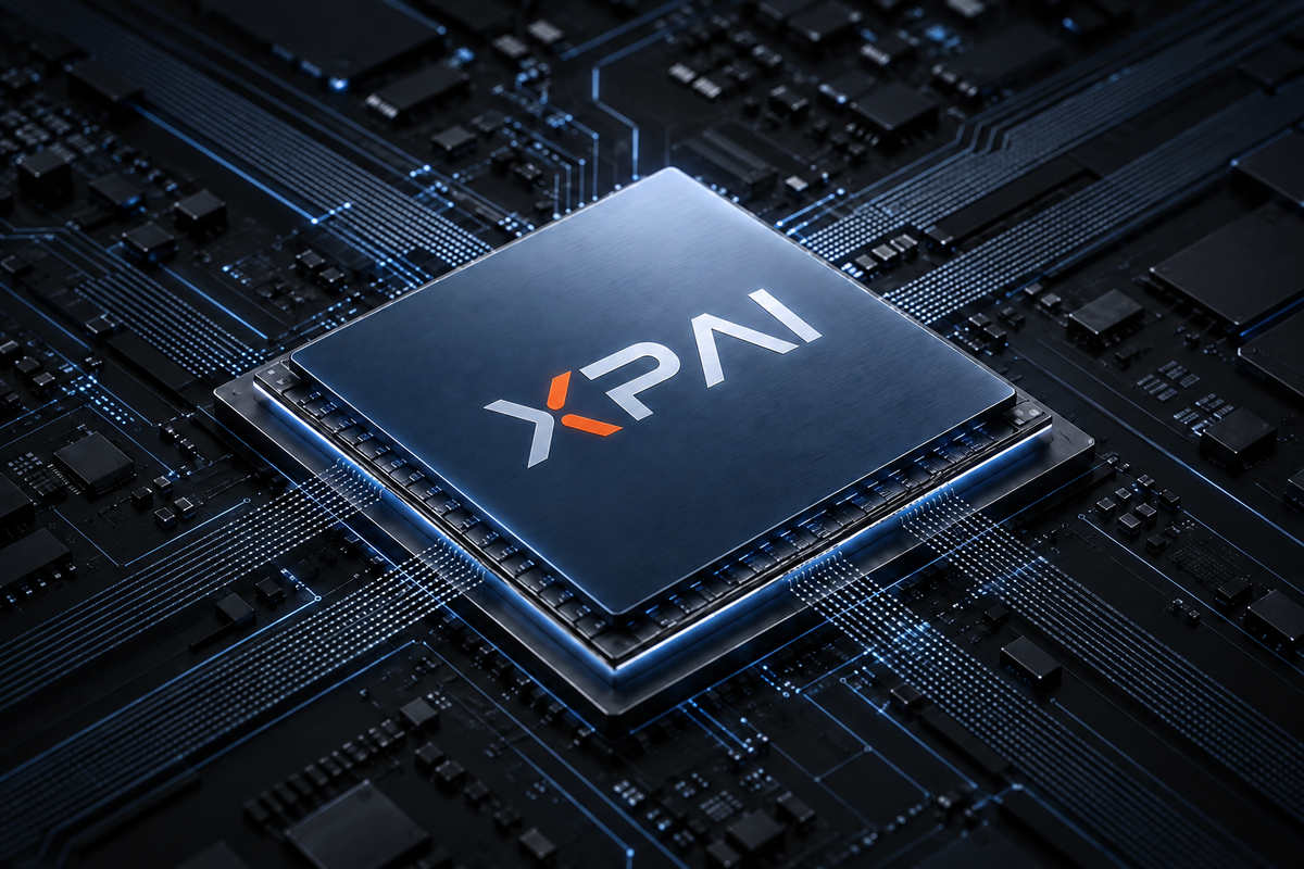 XPAI branded processor — conceptual technology illustration